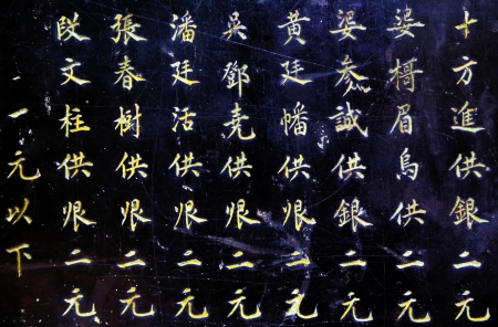Chinese writing at Hanoi Pagoda