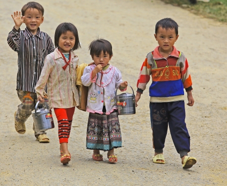 Kids in Sapa Vietnam