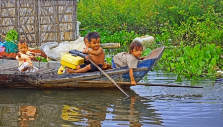 Learning the trade Floating Villages Cambodia